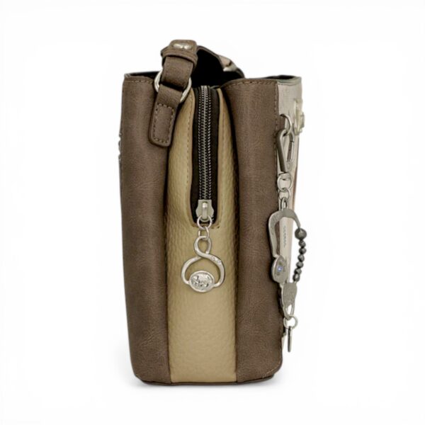 Geantă crossbody Anekke Sophia, design artistic și practică pentru femei moderne.