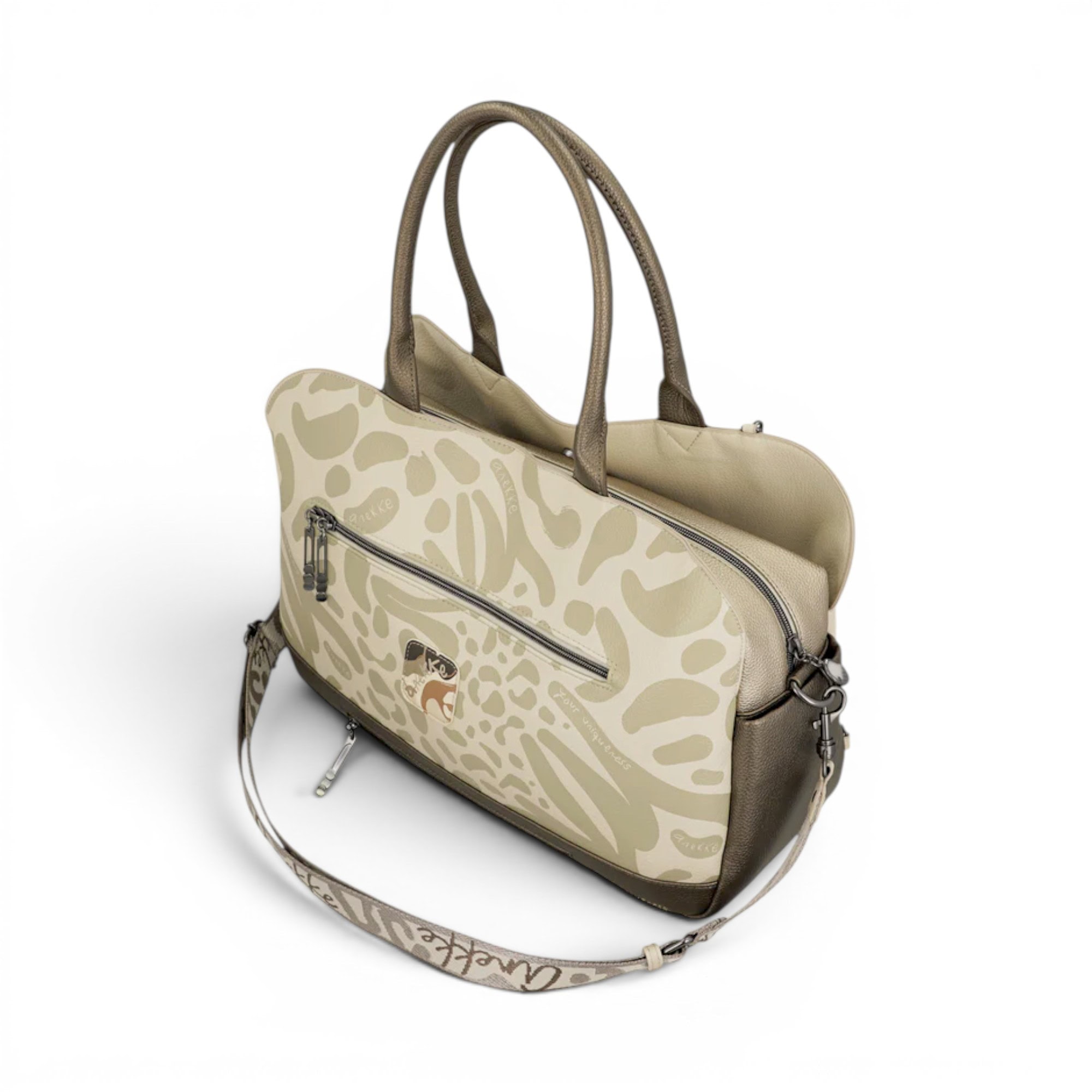 Geantă damă Anekke Gaia cu design natural și detalii elegante.