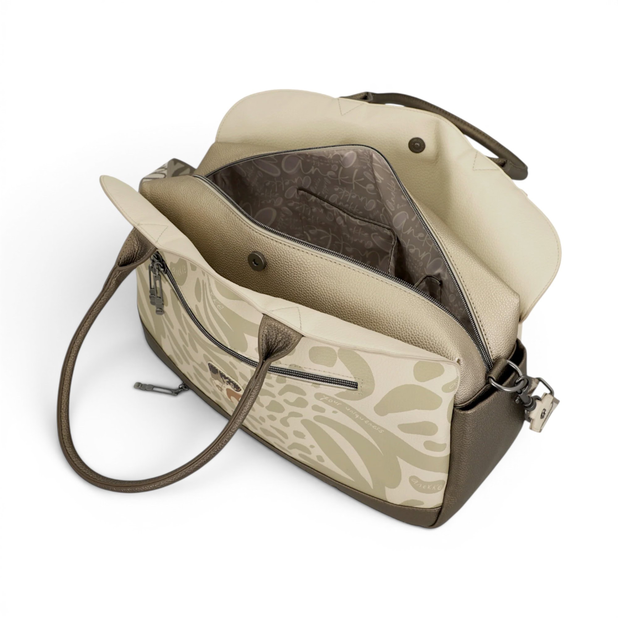 Geantă damă Anekke Gaia, design natural și elegant, perfectă pentru stilul practic și sofisticat.