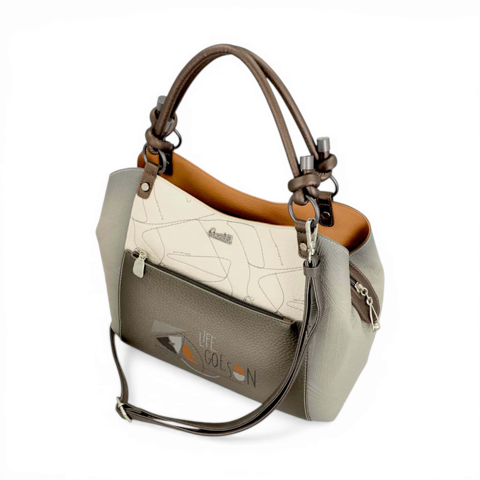 Geantă damă Anekke Sophia, design artistic și elegant, perfectă pentru orice ocazie.