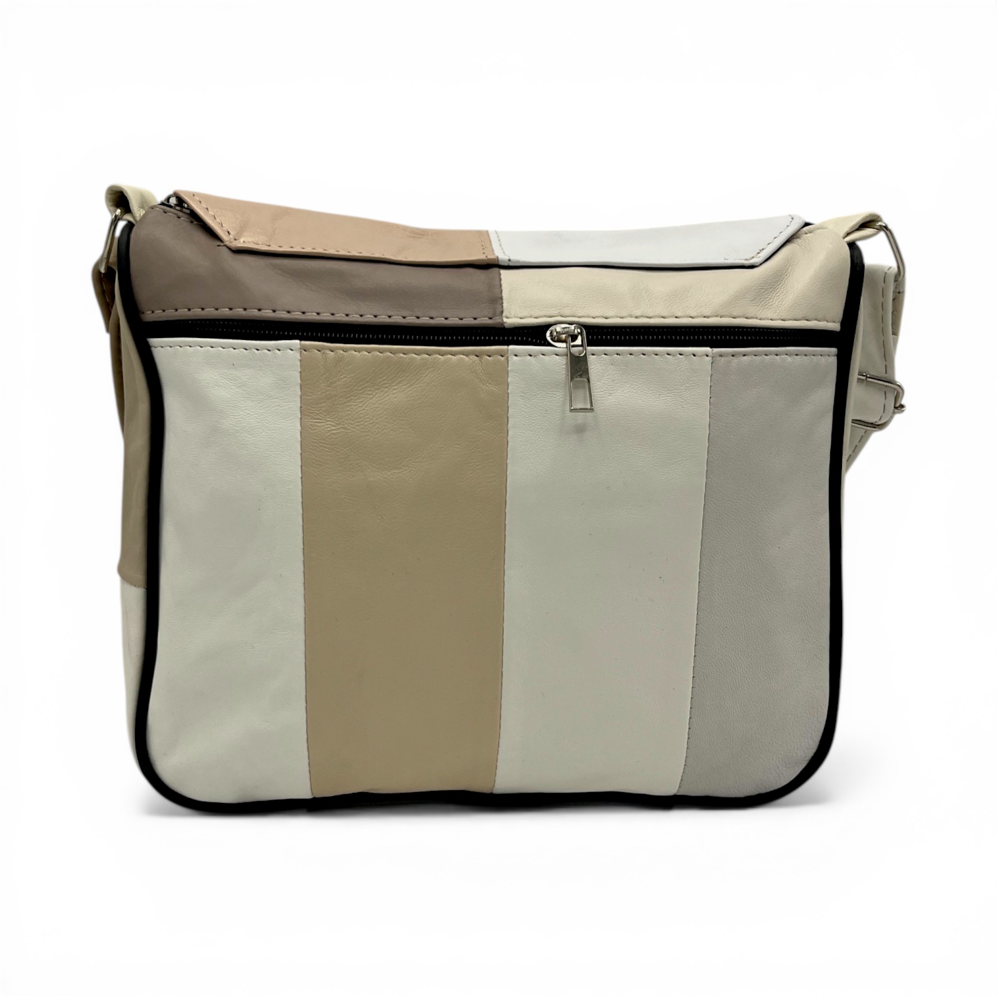 Geantă damă Lucia R45-C65 – crossbody din piele naturală multicoloră