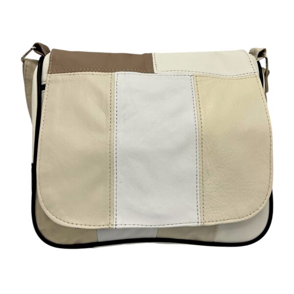 Geantă damă Lucia R45-C66, crossbody din piele naturală multicoloră, perfectă pentru un look elegant.