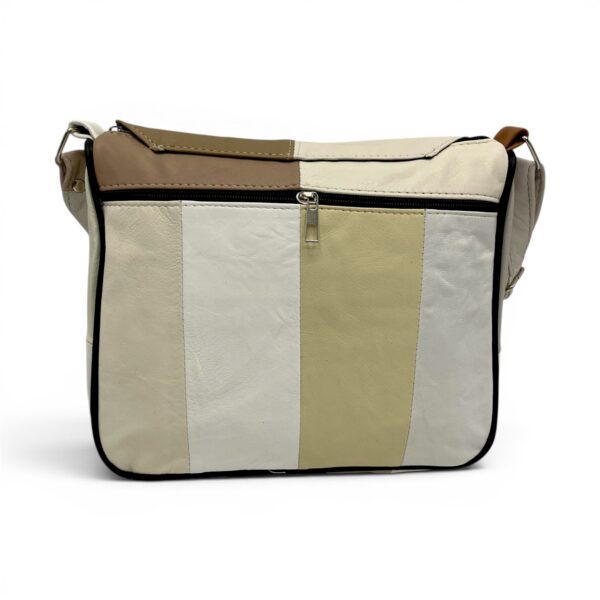 Geantă damă Lucia R45-C67, crossbody din piele naturală multicoloră, perfectă pentru un look elegant.
