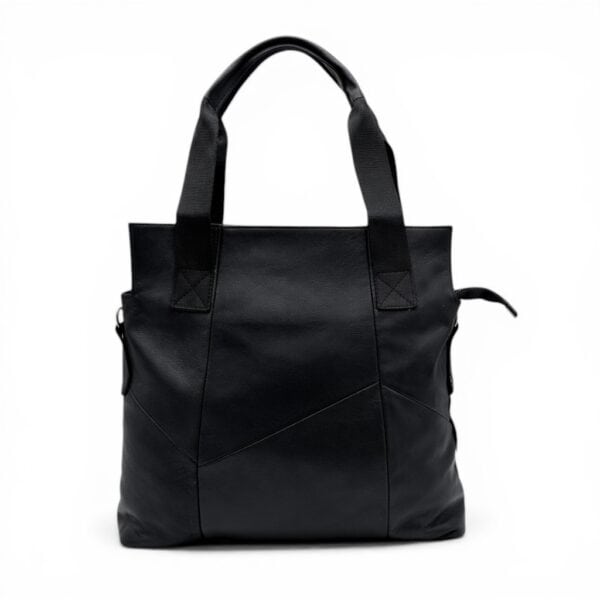 Geantă damă din piele naturală Lucia B95, negru, design modern și versatil pentru orice ocazie.