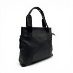 Geantă damă din piele naturală Lucia B95 – negru elegant, design modern și versatil