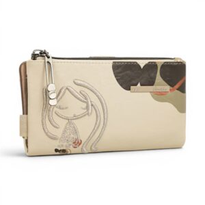 Portofel damă Anekke Gaia, design artistic și funcționalitate elegantă pentru femei moderne.