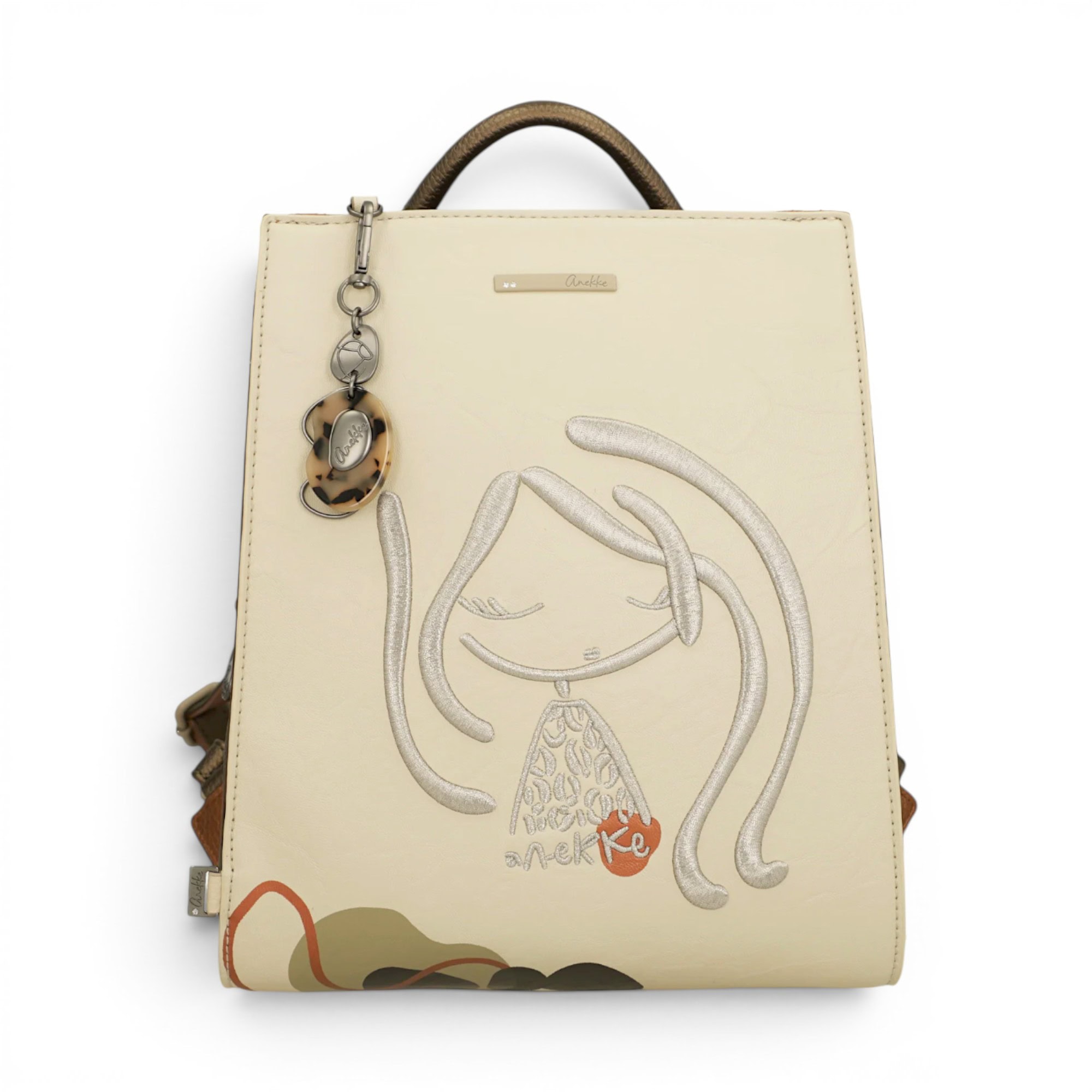 Rucsac damă Anekke Gaia cu design artistic și organizare inteligentă pentru stil și funcționalitate.