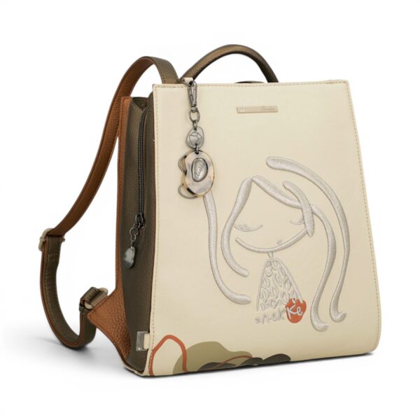 Rucsac Anekke Gaia pentru femei, design artistic și organizare inteligentă, ideal pentru stil și fun.