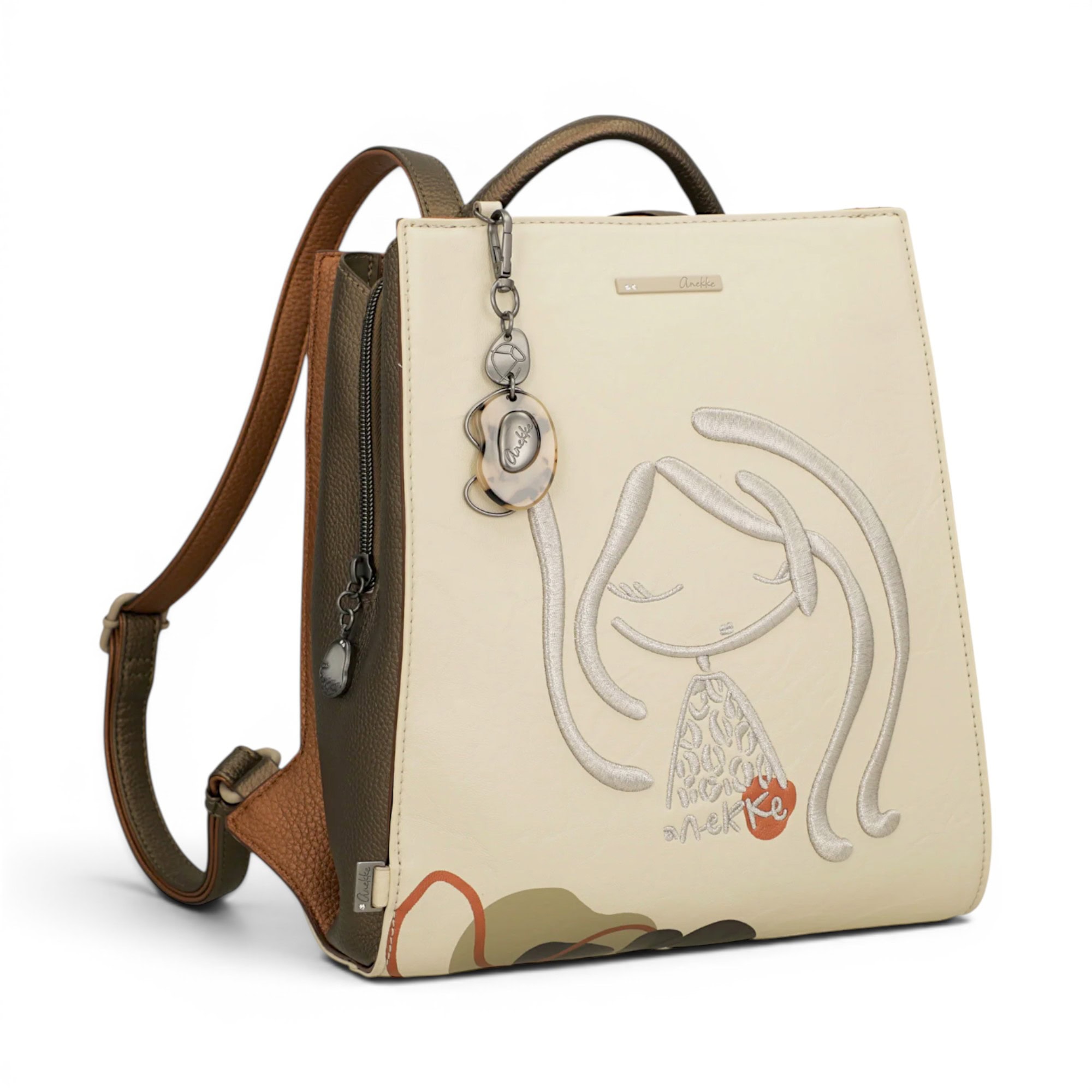 Rucsac Anekke Gaia pentru femei, design artistic și organizare inteligentă, ideal pentru stil și fun.