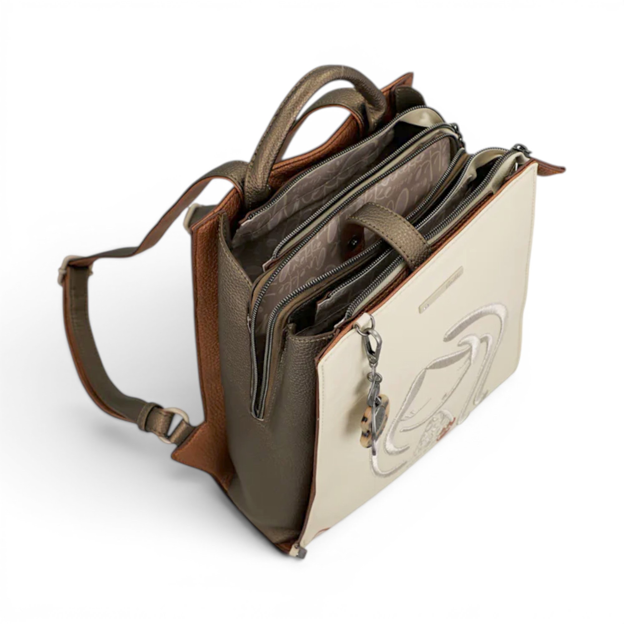 Rucsac damă Anekke Gaia cu design artistic și organizare inteligentă, ideal pentru stil și funcționa.