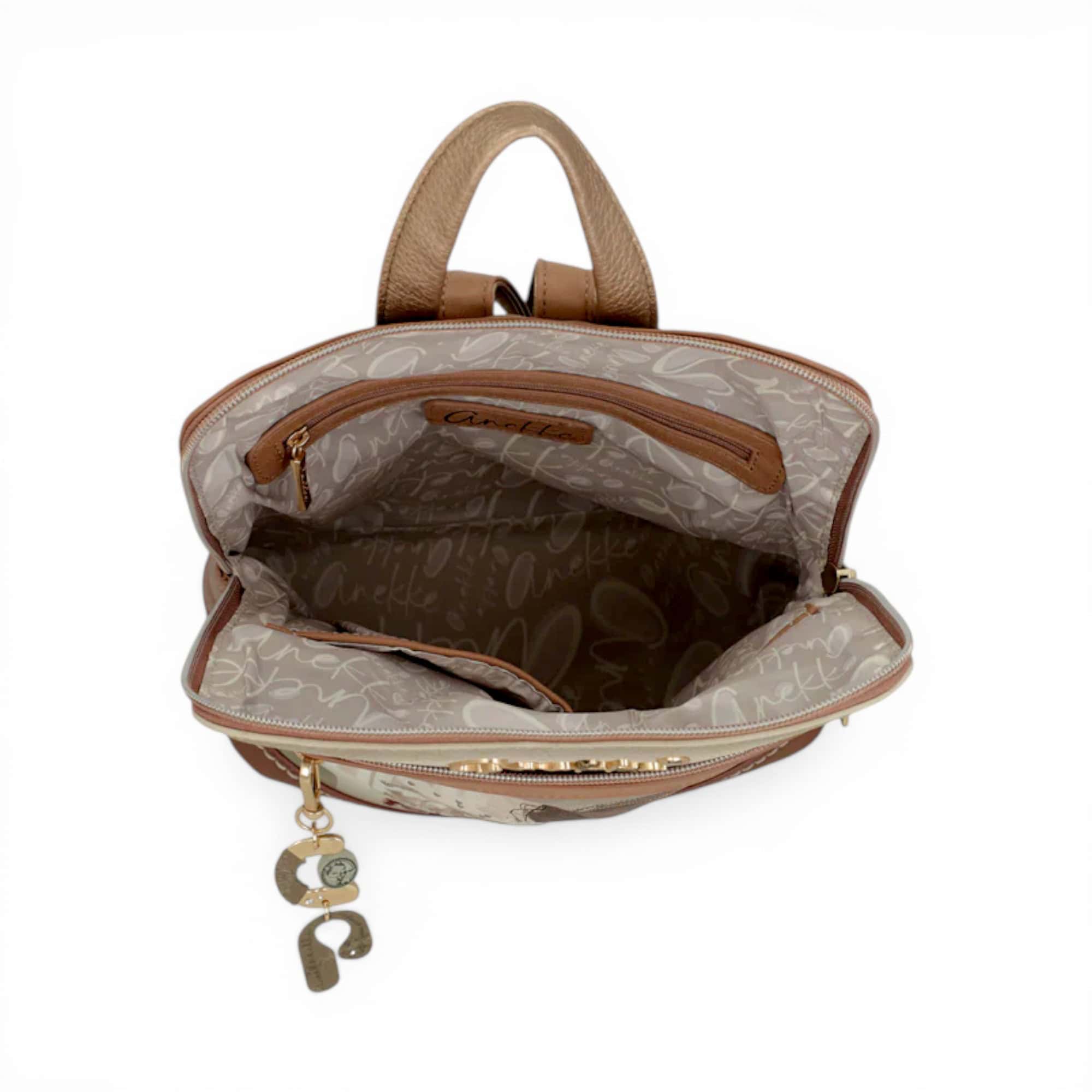 Rucsac damă Anekke Muse cu design artistic și spațiu practic pentru accesorii.