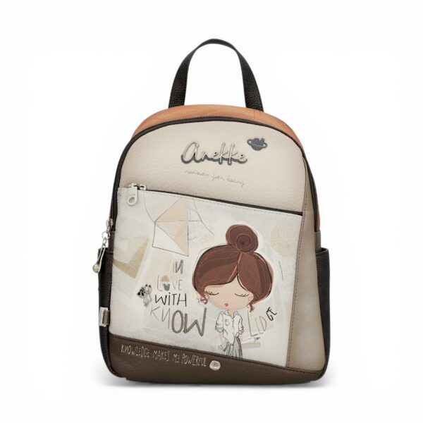 Rucsac Anekke Sophia pentru damă, design artistic și organizare inteligentă, ideal pentru școală sau.