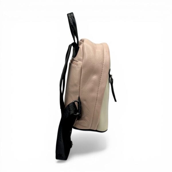 Rucsac damă David Jones 6714 – design compact, modern și versatil în nuanțe bej & roz