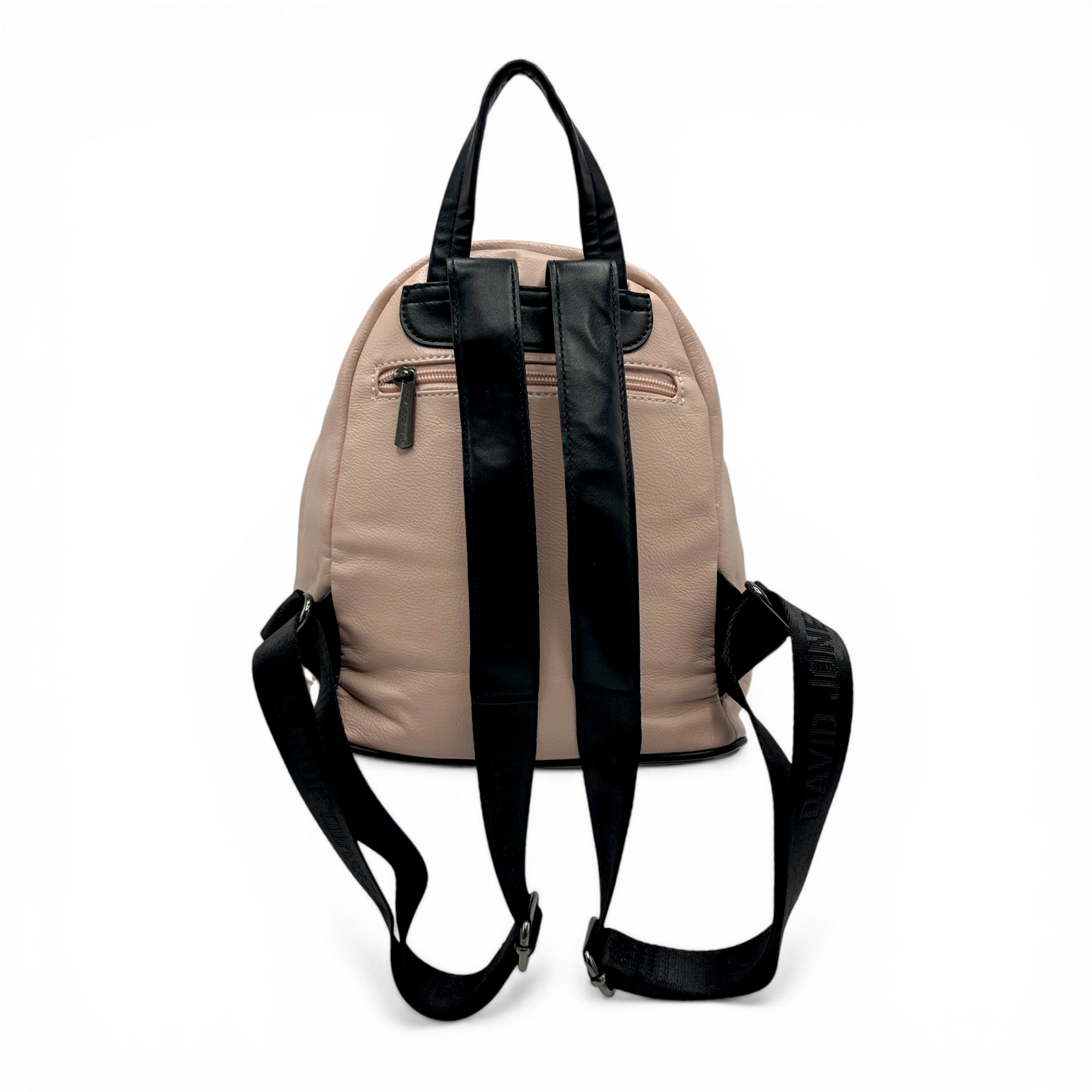 Rucsac damă David Jones 6714 – design compact, modern și versatil în nuanțe bej & roz (2) Rucsac damă David Jones 6714 – design compact, modern și versatil în nuanțe bej & roz