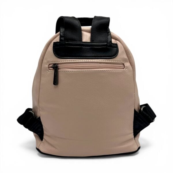 Rucsac damă David Jones 6714 – design compact, modern și versatil în nuanțe bej & roz