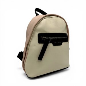 Rucsac damă David Jones 6714 – design compact, modern și versatil în nuanțe bej & roz