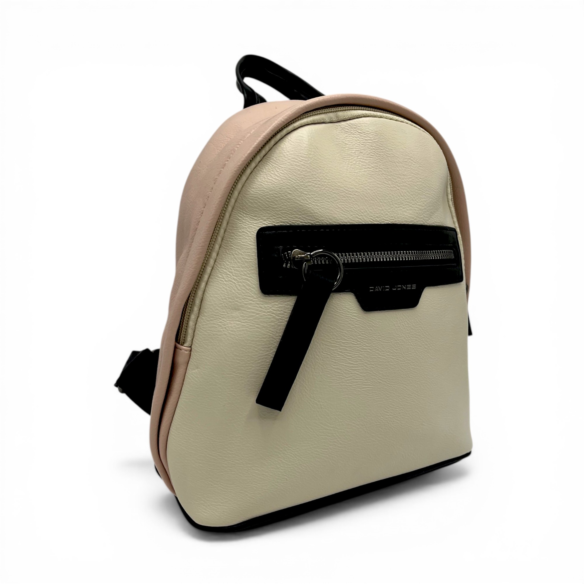 Rucsac damă David Jones 6714 – design compact, modern și versatil în nuanțe bej & roz (5) Rucsac damă David Jones 6714 – design compact, modern și versatil în nuanțe bej & roz
