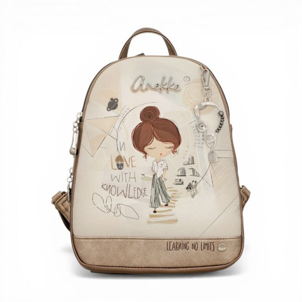 Rucsac antifurt Anekke Sophia cu design artistic și siguranță inteligentă pentru femei.