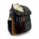 Rucsac damă din piele naturală Eveline Élégance-Couture R105-54 – patchwork artistic, design unicat premium
