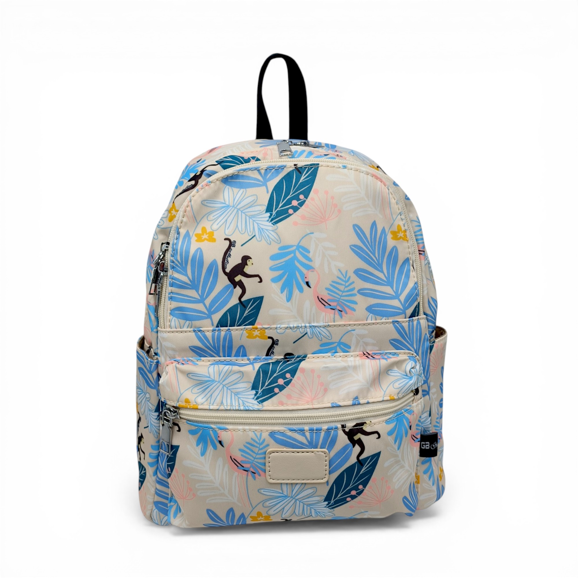 Rucsac damă GBags GH831 Bej– design tropical jucăuș și funcționalitate practică