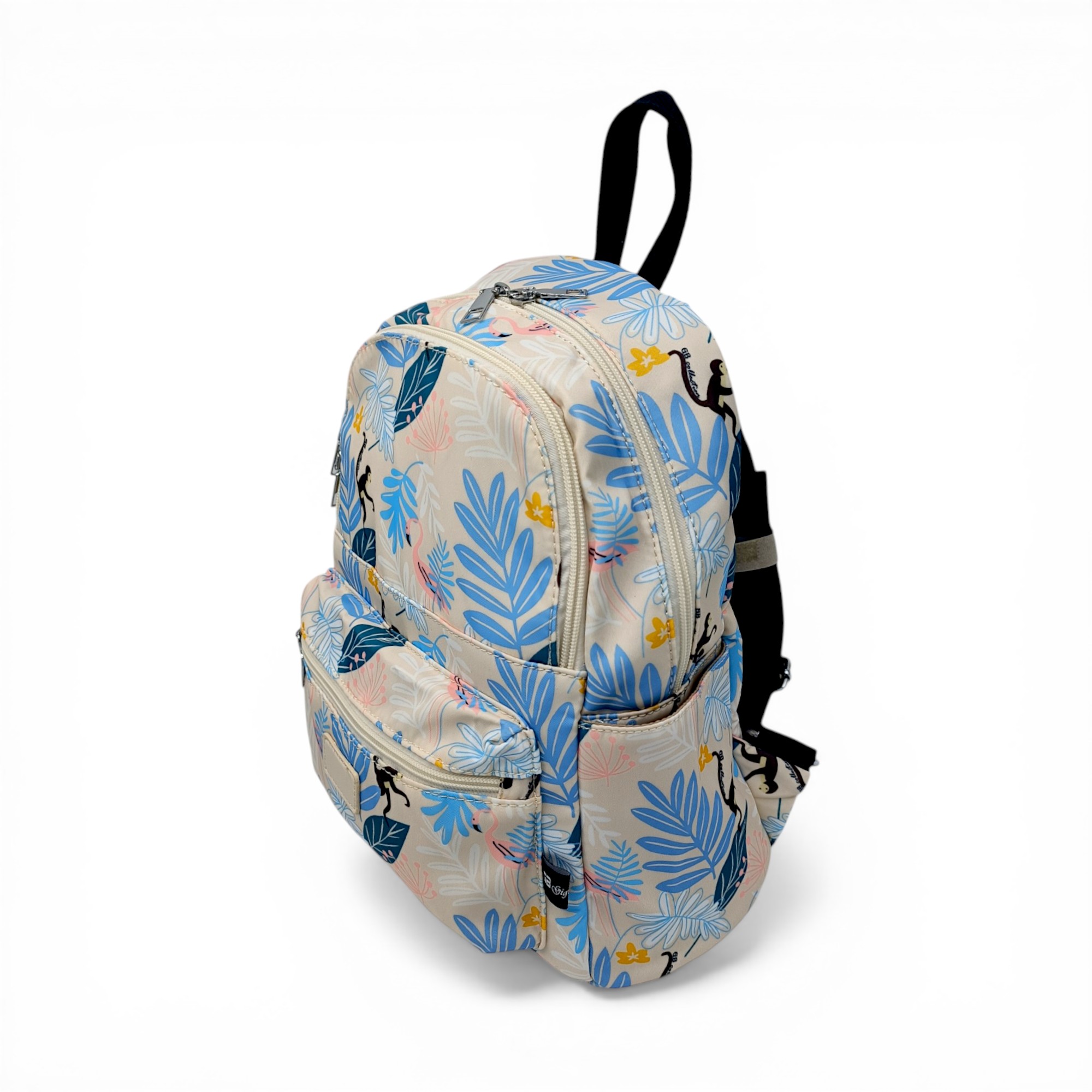 Rucsac damă GBags GH831 Bej– design tropical jucăuș și funcționalitate practică