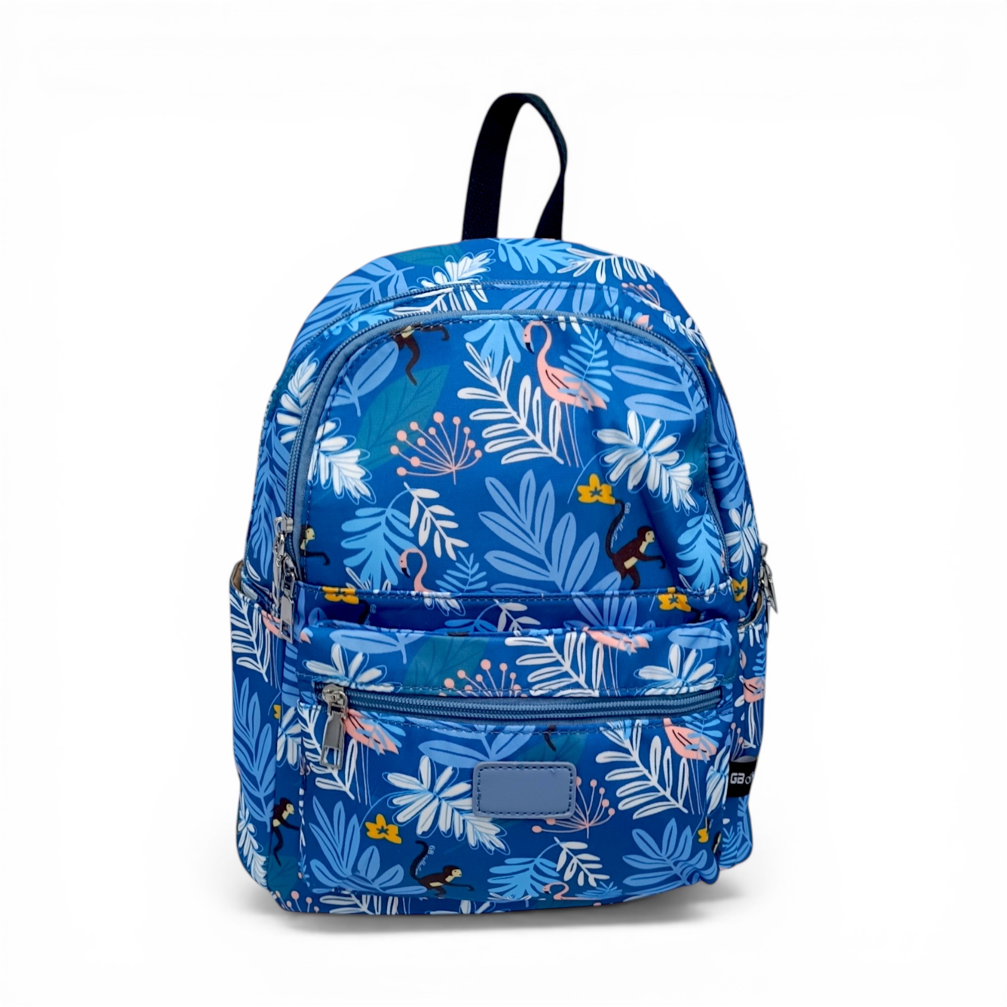 Rucsac damă GBags GH831 Sky Blue – design tropical vibrant și organizare practică