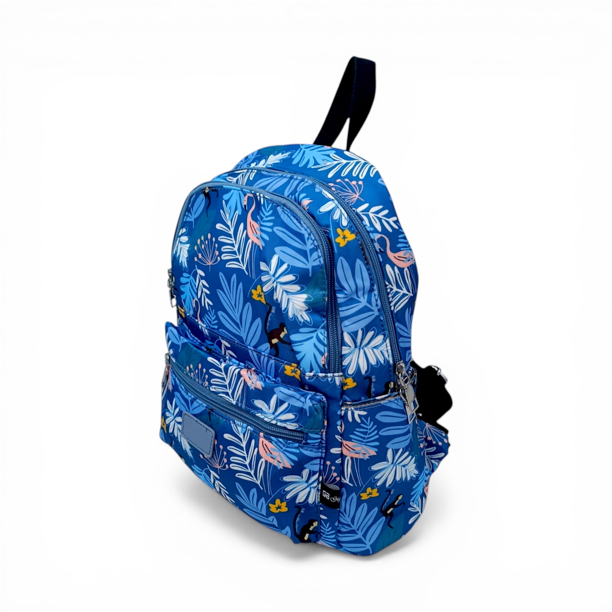 Rucsac damă GBags GH831 Sky Blue – design tropical vibrant și organizare practică