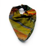 Batic damă din mătase 100% reversibil – Villa Primavera X11-6 – 70 × 70 cm, Cutie Cadou