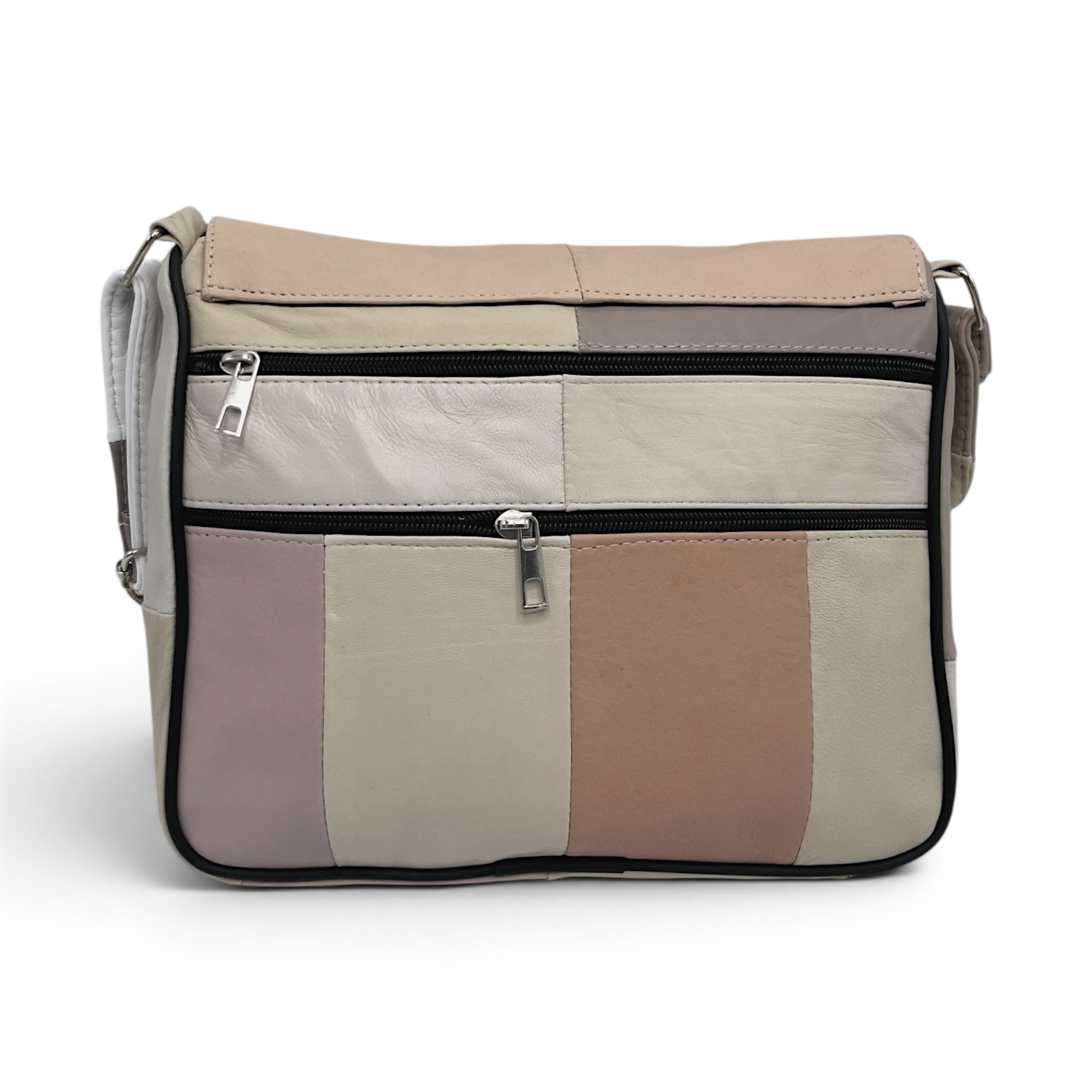 Geantă damă Lucia R45-C69 – crossbody din piele naturală multicoloră