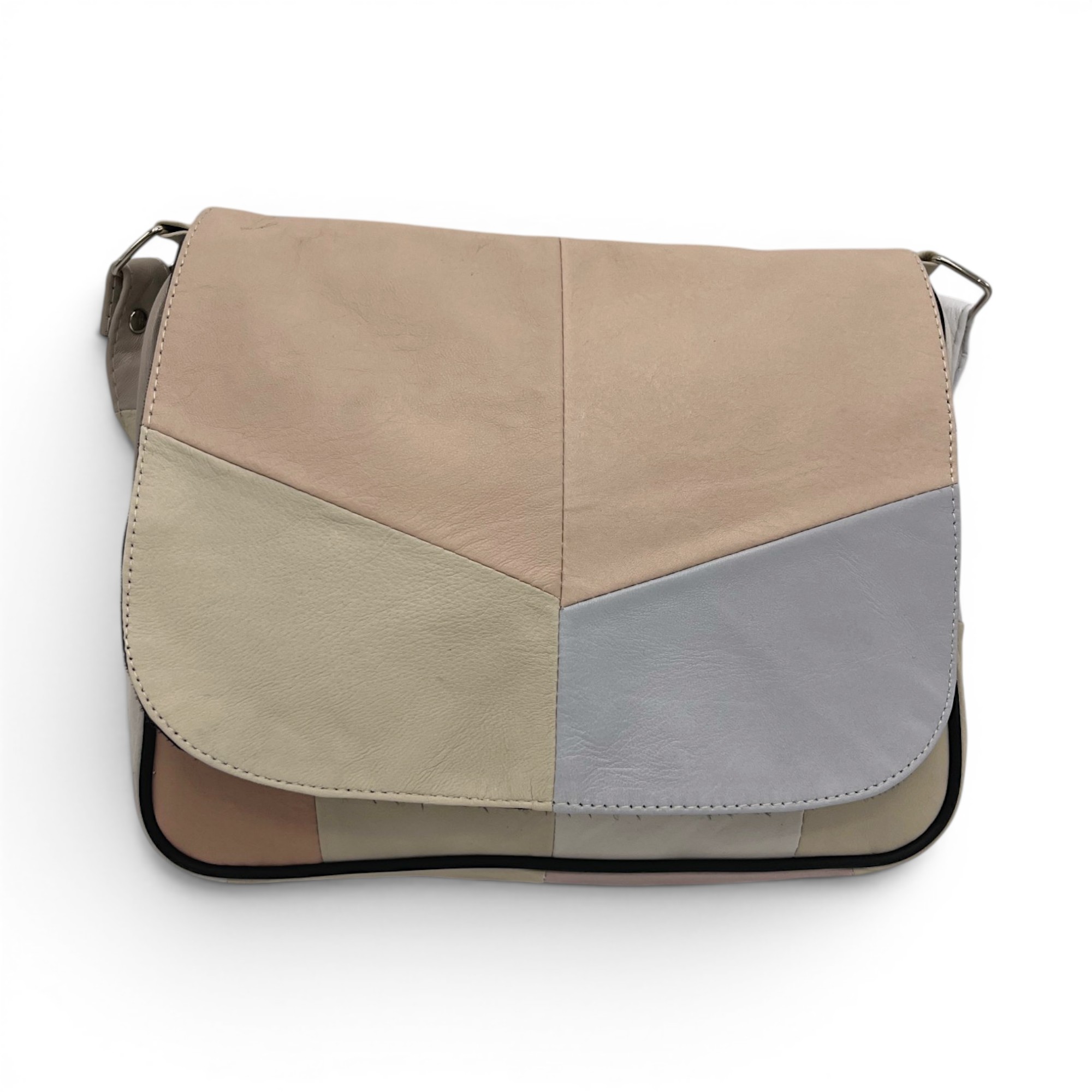 Geantă damă Lucia R45-C69 – crossbody din piele naturală multicoloră