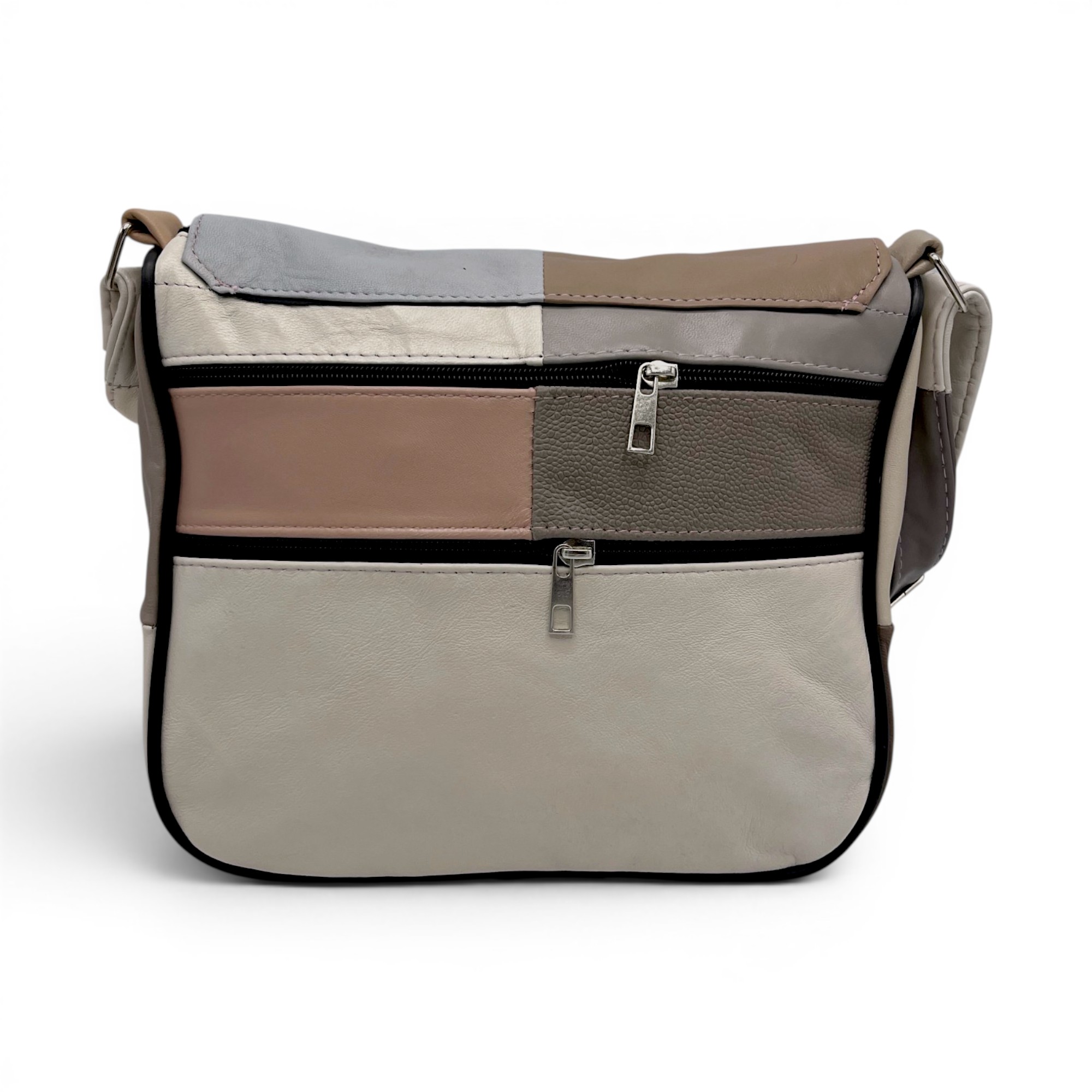 Geantă damă Lucia R45-C71 – crossbody din piele naturală multicoloră