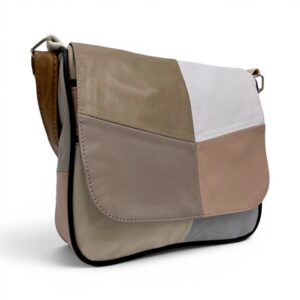 Geantă damă Lucia R45-C72 – crossbody din piele naturală multicoloră