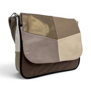 Geantă damă Lucia R45-C73 – crossbody din piele naturală multicoloră