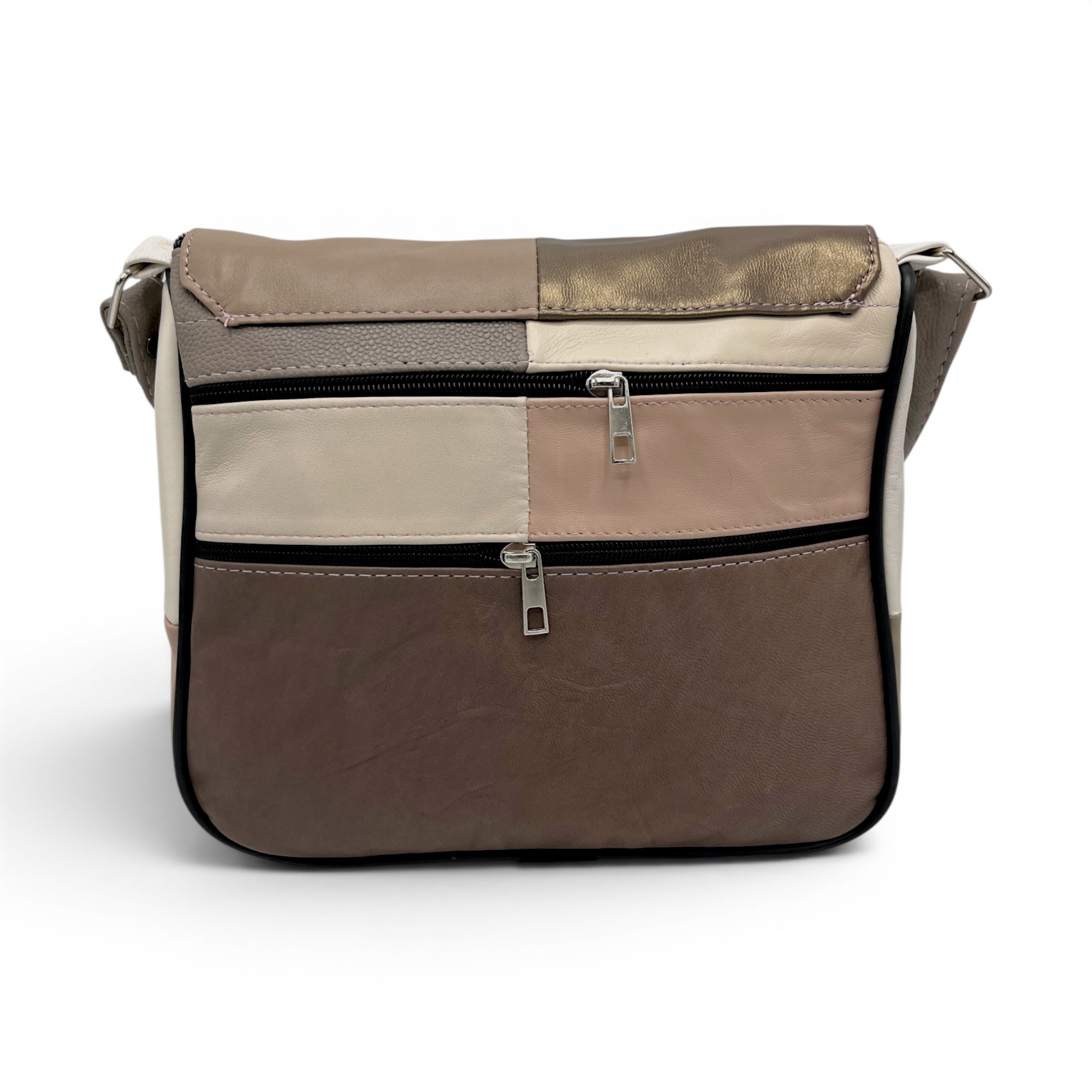 Geantă damă Lucia R45-C73 – crossbody din piele naturală multicoloră