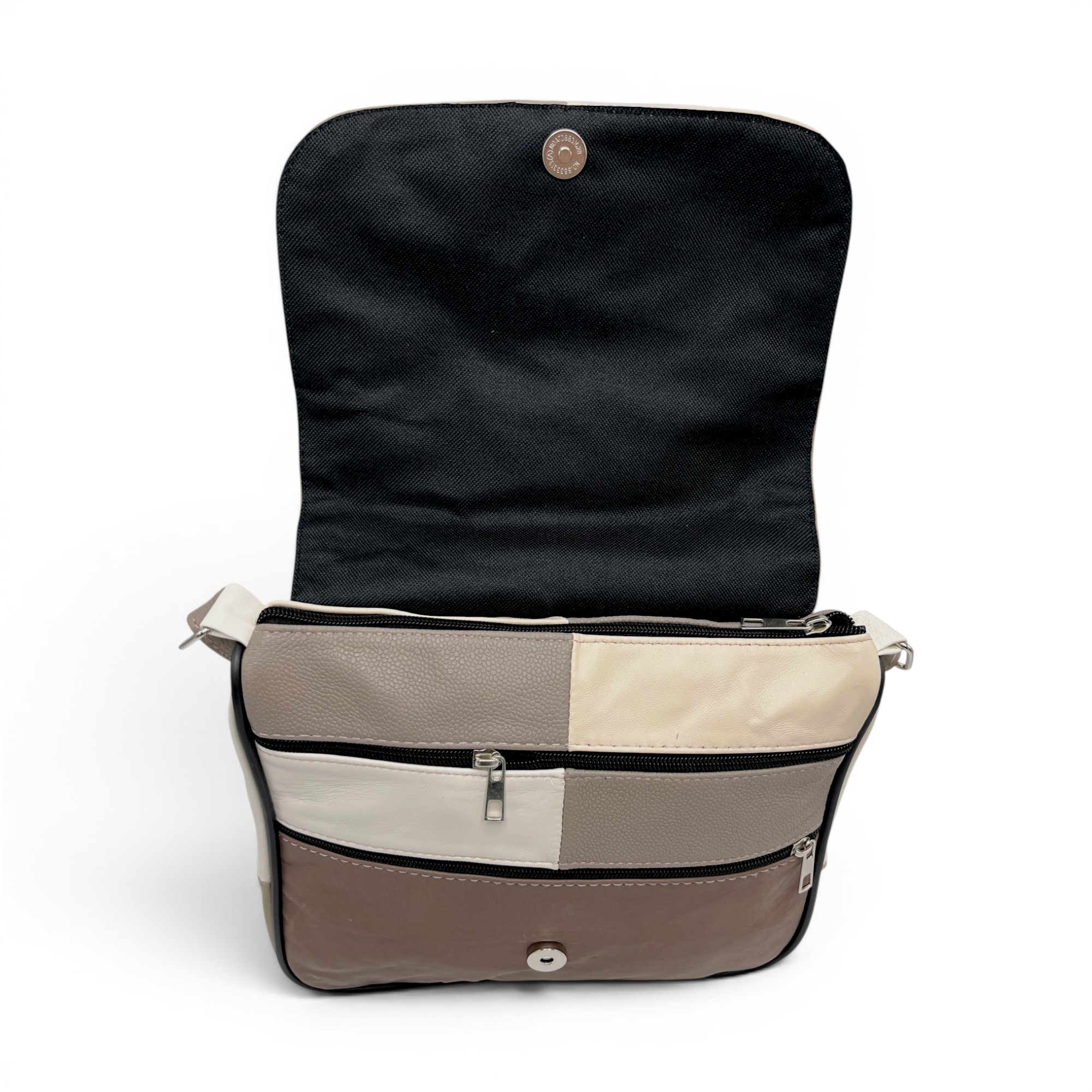 Geantă damă Lucia R45-C73 – crossbody din piele naturală multicoloră