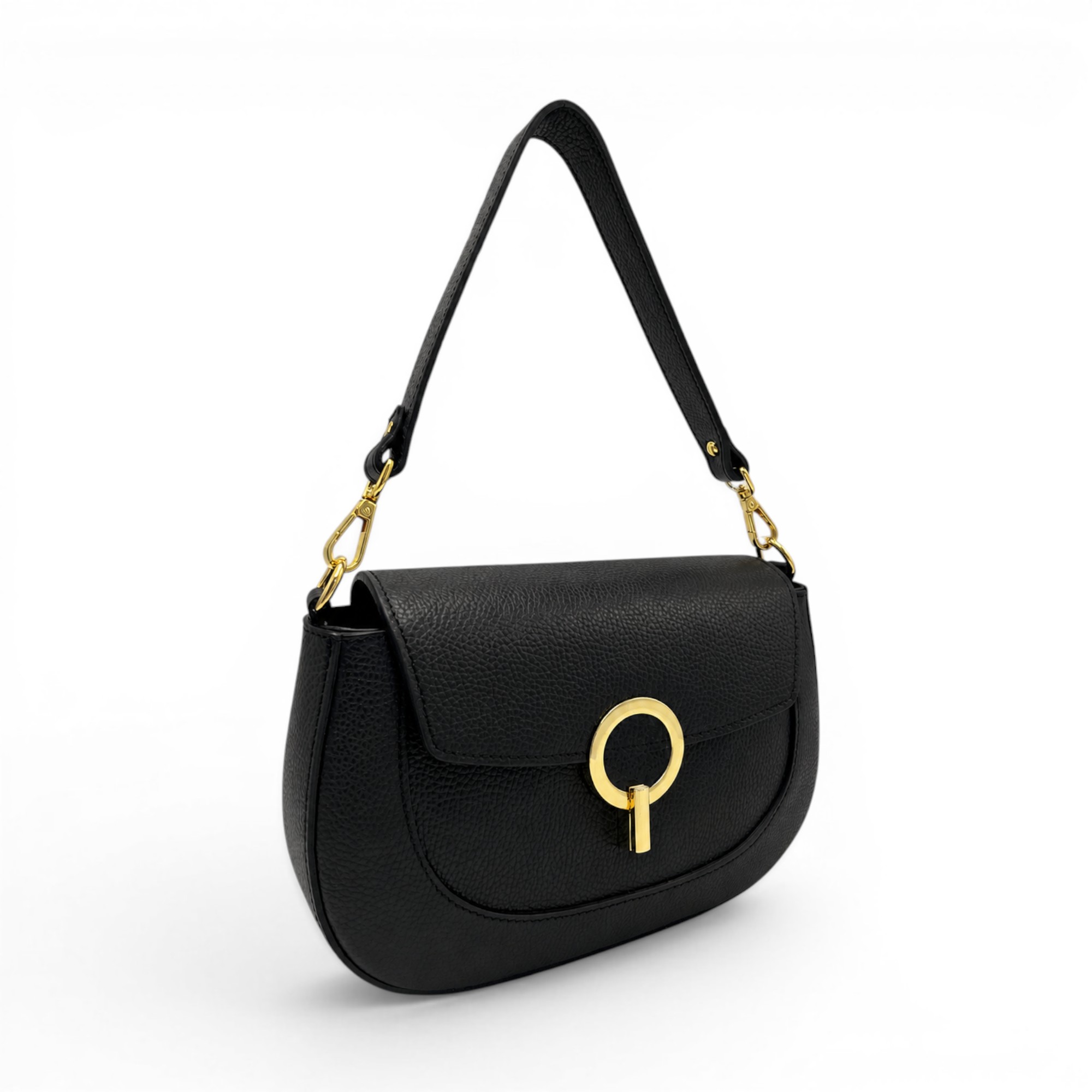 Geantă damă din piele naturală Belle Monique RG135 – Negru
