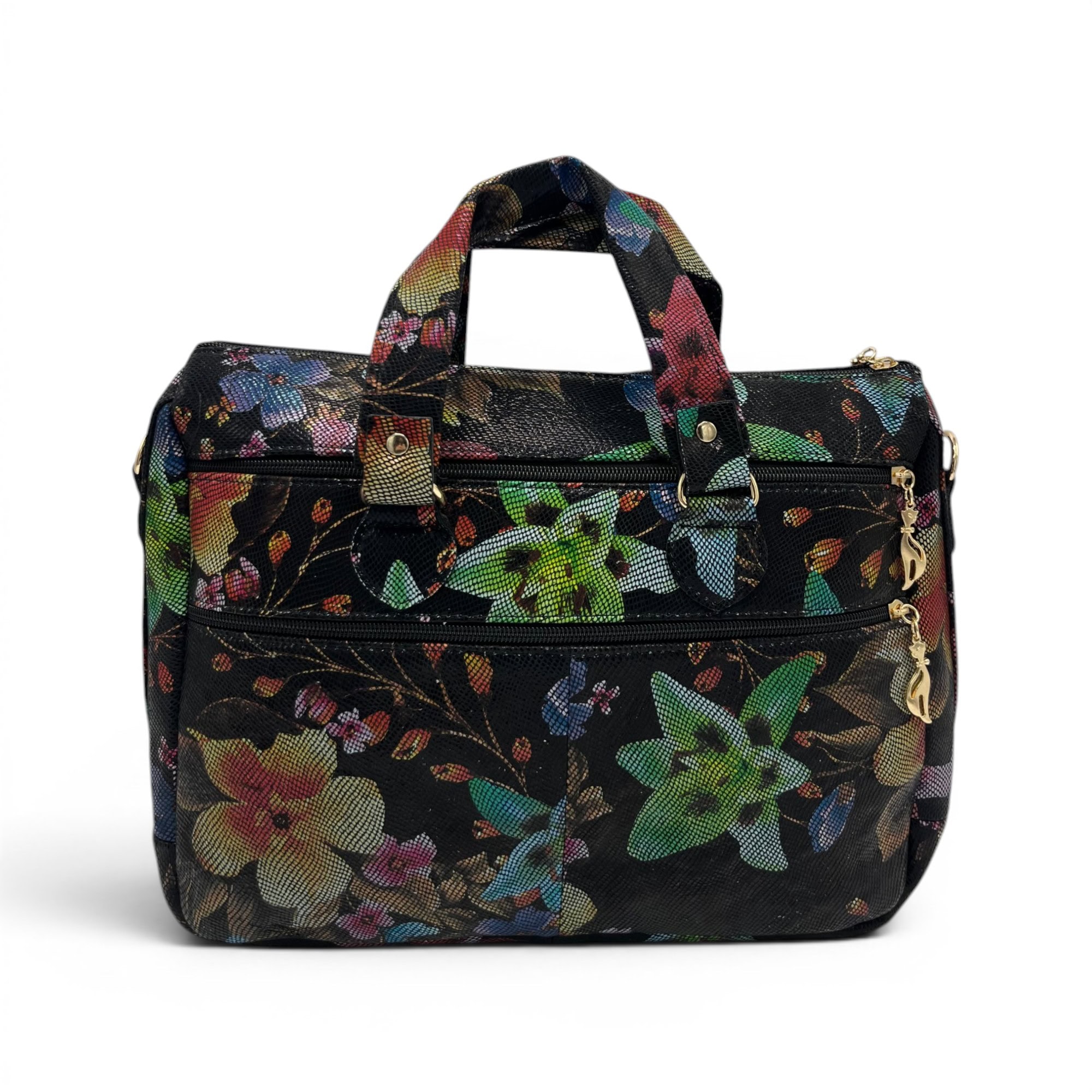 Geantă damă din piele naturală multicoloră Celeste – Model YG110-12