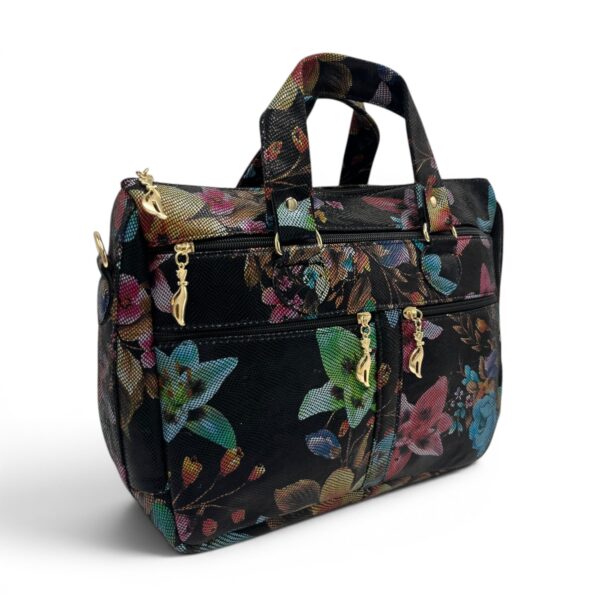 Geantă damă din piele naturală multicoloră Celeste – Model YG110-12