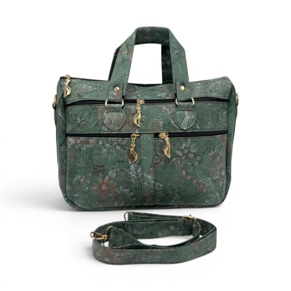 Geantă damă din piele naturală suede multicoloră Celeste – Model YG110-11