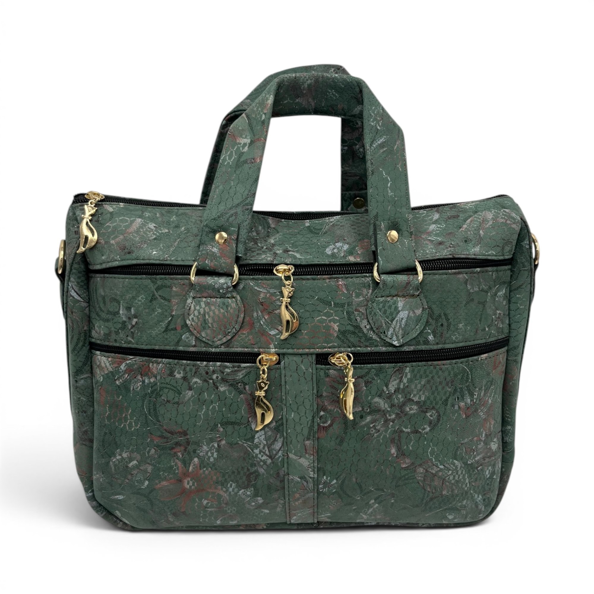 Geantă damă din piele naturală suede multicoloră Celeste – Model YG110-11