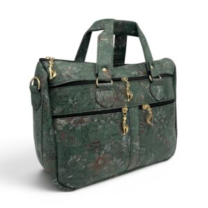 Geantă damă din piele naturală suede multicoloră Celeste – Model YG110-11