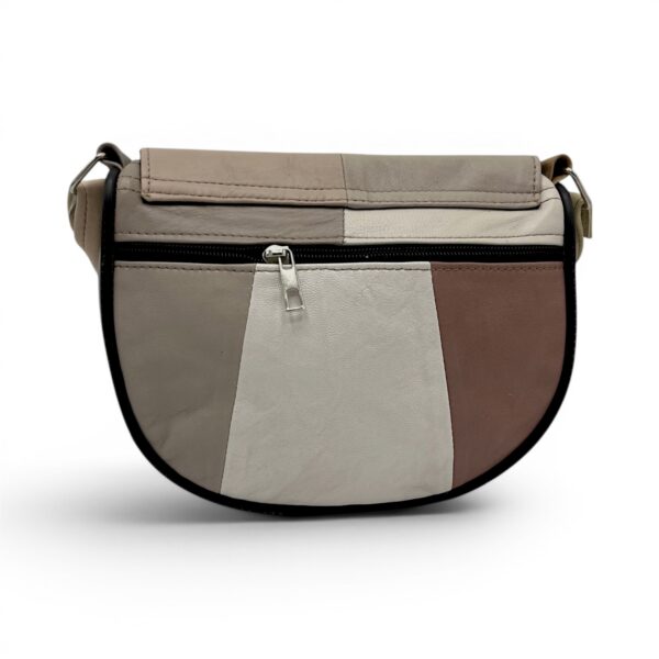 Geantă damă mini Sahara R30-27 – piele naturală în nuanțe nude și taupe elegant