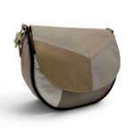Geantă damă mini Sahara R30-27 – piele naturală în nuanțe nude și taupe elegant