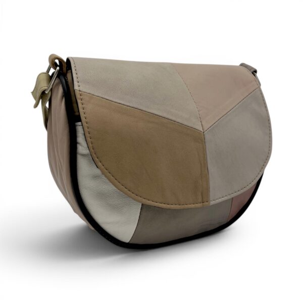 Geantă damă mini Sahara R30-27 – piele naturală în nuanțe nude și taupe elegant