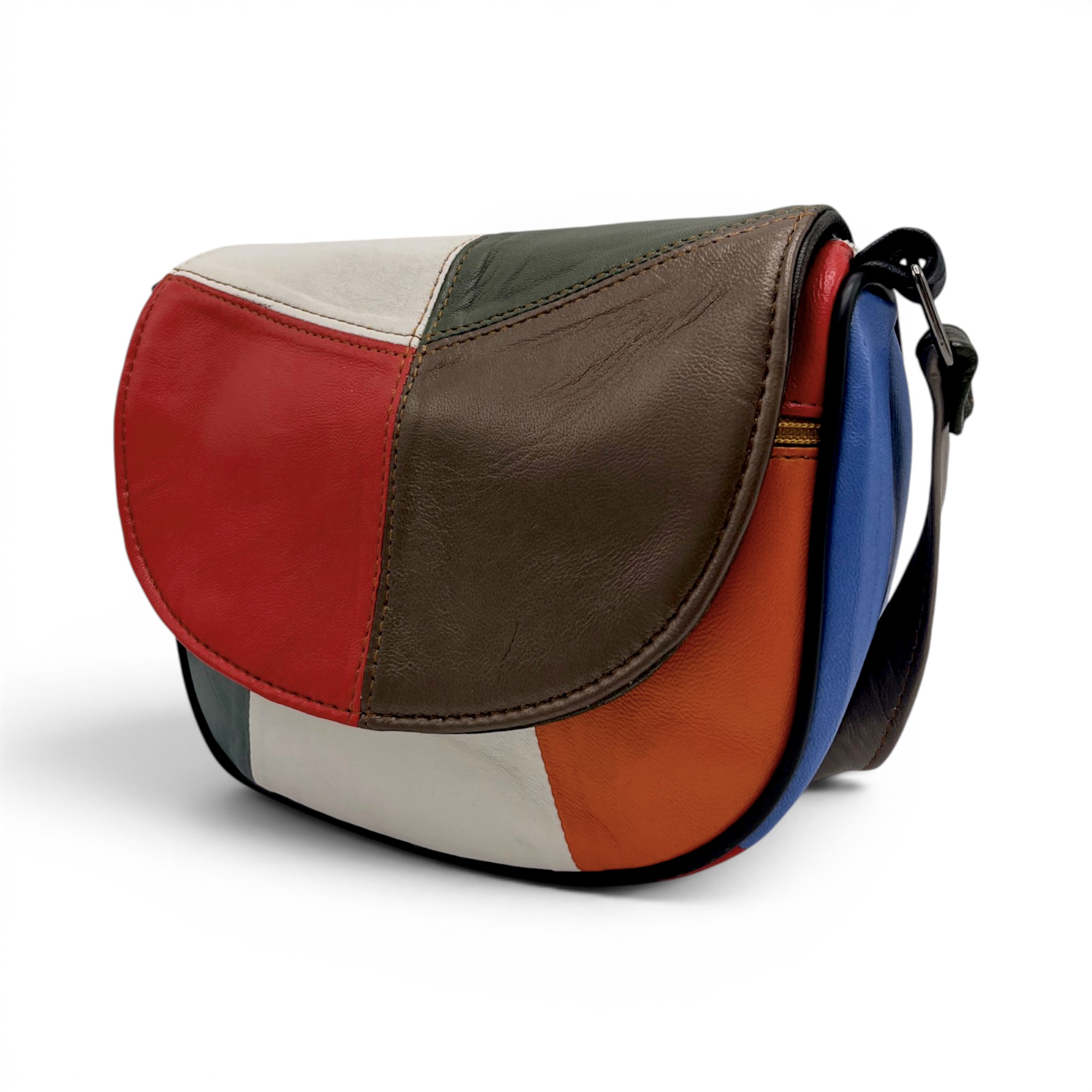 Geantă damă mini Scarlet R30-25 – design artistic multicolor și eleganță practică