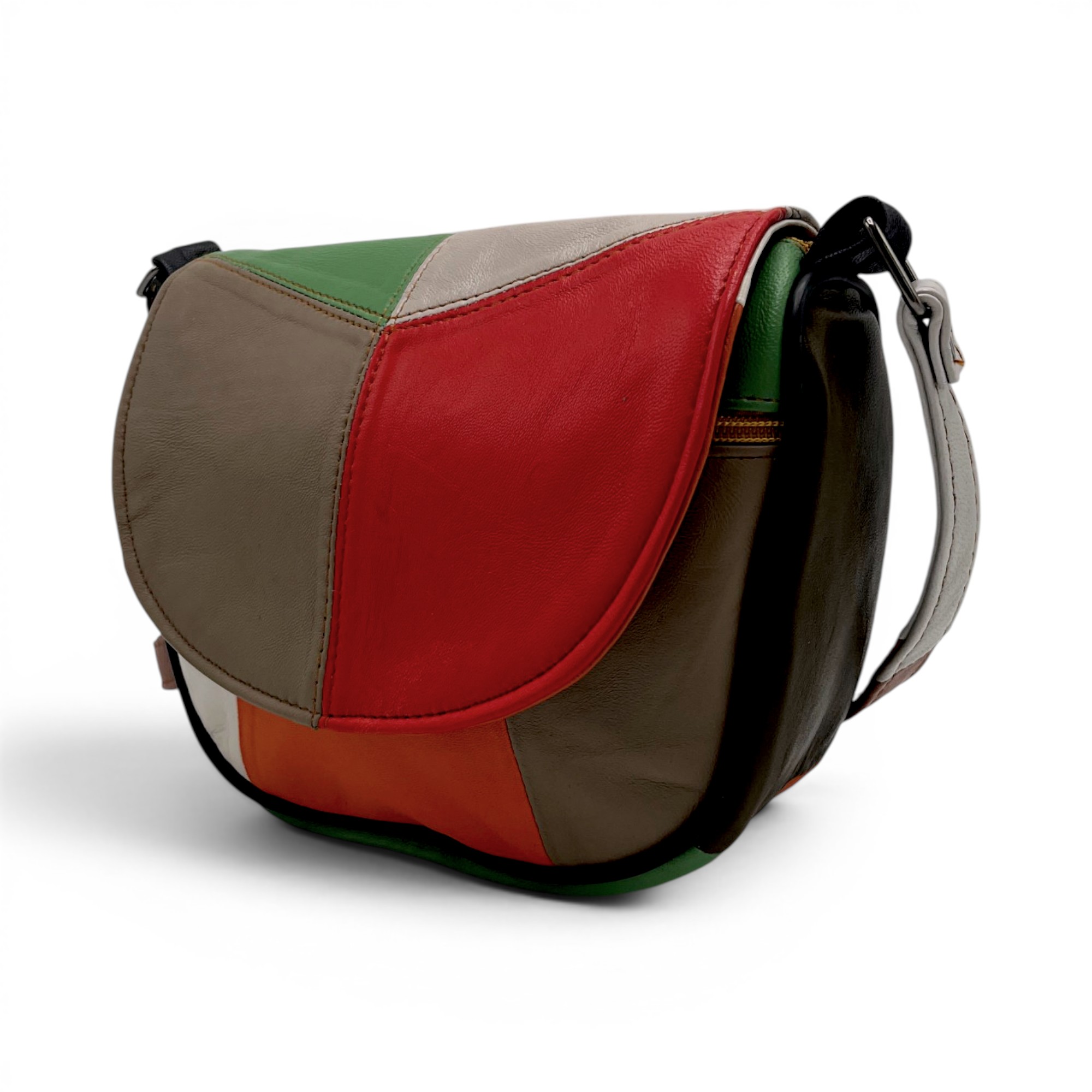 Geantă damă mini Scarlet R30-26 – design artistic multicolor și eleganță practică