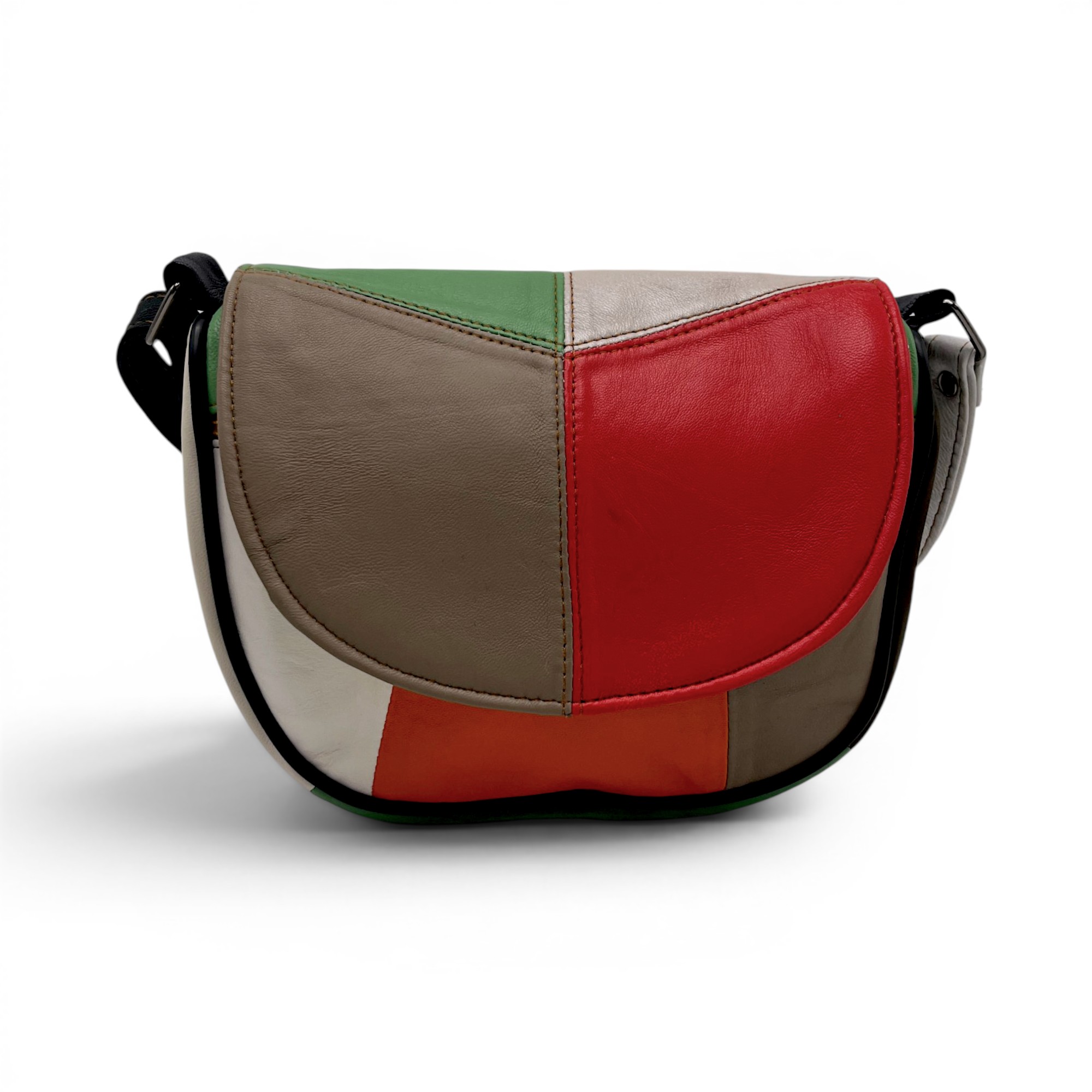 Geantă damă mini Scarlet R30-26 – design artistic multicolor și eleganță practică