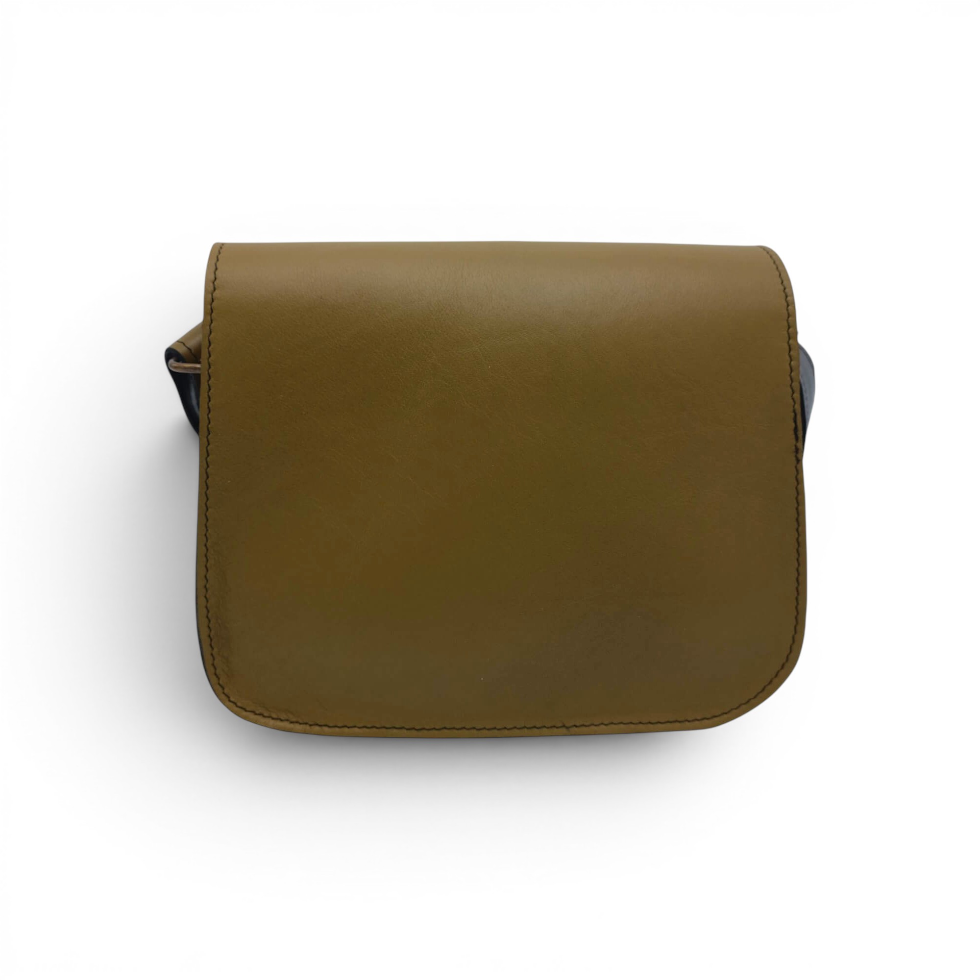 Geantă damă premium HM100 Olive Camel – piele naturală, fabricată în România