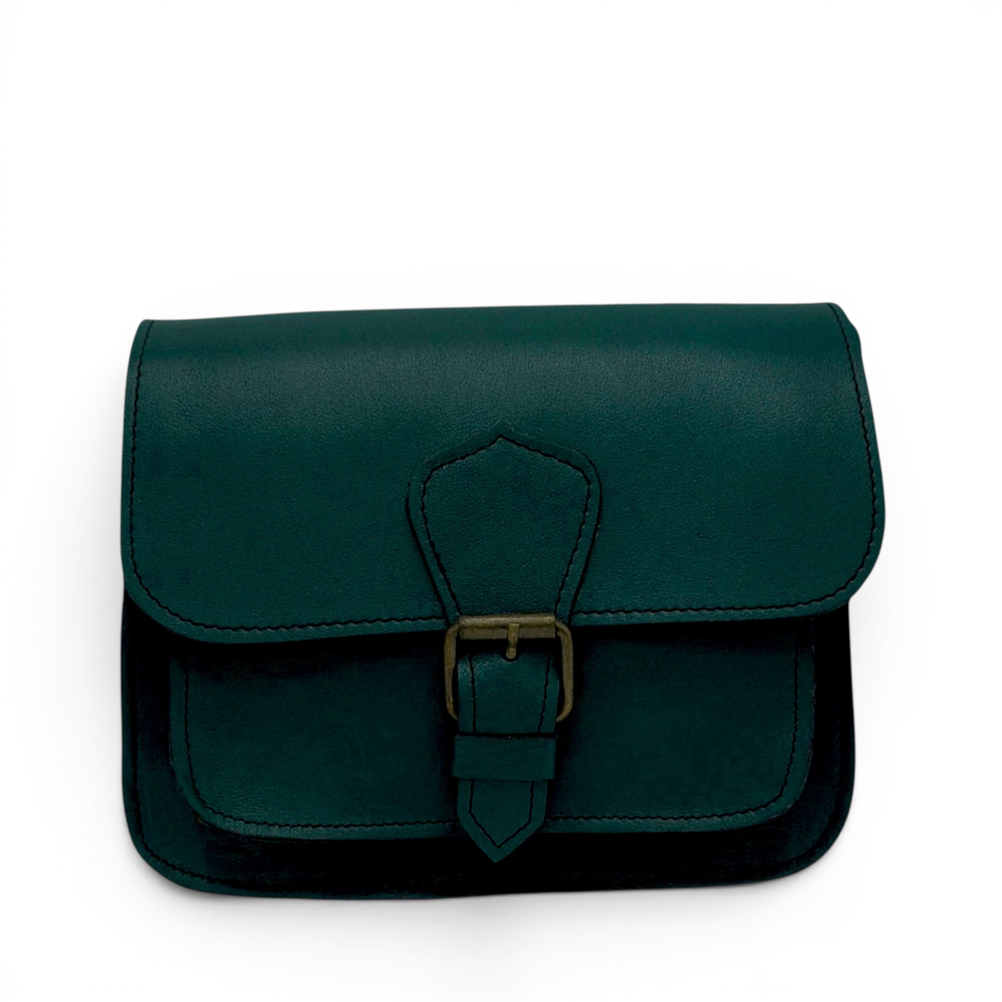 Geantă damă premium HM100 Forest Green – piele naturală, fabricată în România
