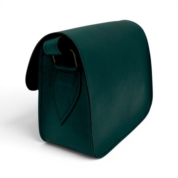 Geantă damă premium HM100 Forest Green – piele naturală, fabricată în România